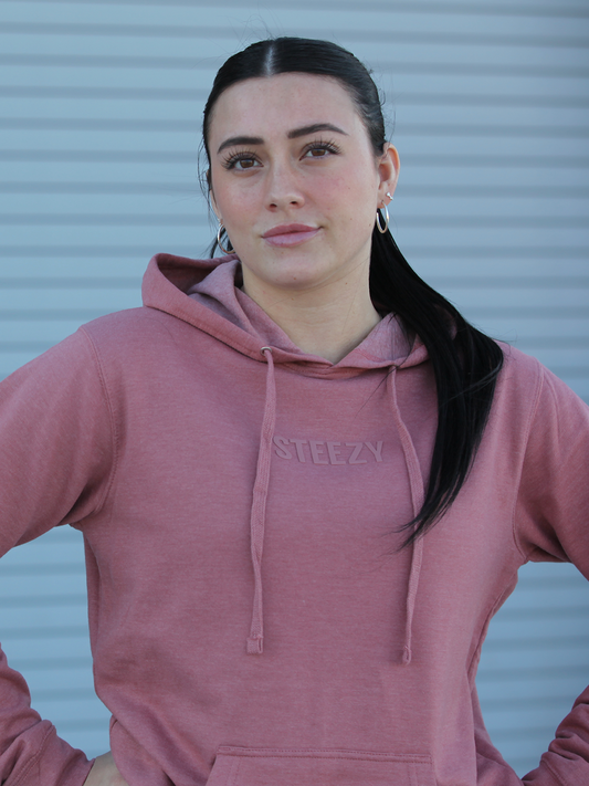 Steezy 3D Women's Lightweight Hoodie (Rose)