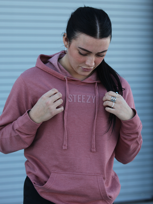 Steezy 3D Women's Lightweight Hoodie (Rose)