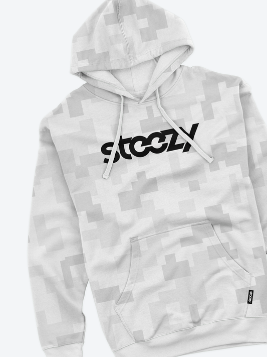 STEEZY - Digital Snow Camo Hoodie - Clothing